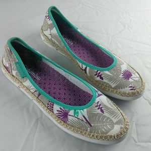 Columbia Womens Floral Design Slip On Shoes 7.5